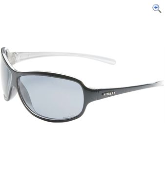 Sinner Marvel Sunglasses (Black/White/Sintec Smoke) - Colour: Black - White